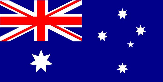flag of australian free vector